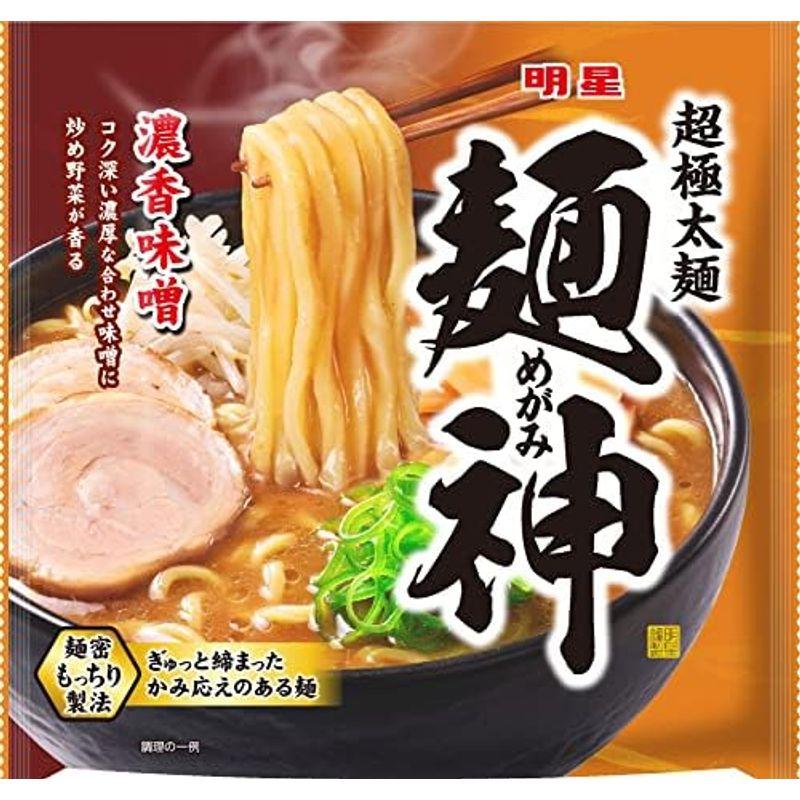 明星 麺神 濃香味噌 116g×20個