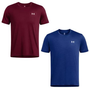 Under Armour UA 短袖上衣 男裝 反光 排汗 紅/藍【運動世界】1382582-625/1382582-432