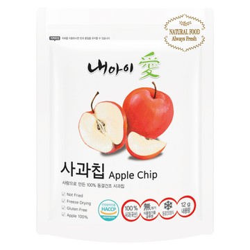Naeiae 水果乾 蘋果 零下40度冷凍技術 無油炸無防腐劑無添加 適合幼兒抓握  12g  1包