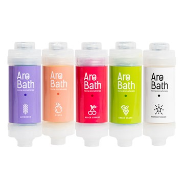 Dewbell ARO BATH 維生素淋浴過濾器5件組  薰衣草 + 桃子 + 黑櫻桃 + 綠葡萄 + 午夜夢  1組