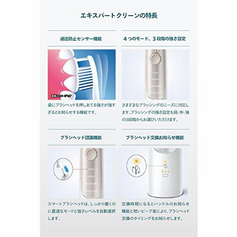 PHILIPS 電動歯ブラシエキスパートクリーン 携帯ケース、替えブラシ
