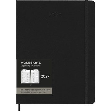 【MOLESKINE】2027 Pro 直式週記/ 12M/ 硬殼/ XL型/ 黑