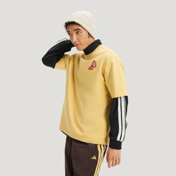 adidas 愛迪達 短袖上衣 男 女 中性 寬鬆版型 馬年 CNY 亞規 NYR GFX SS TEE 黃 KQ5099