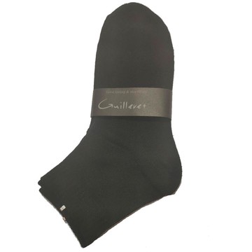 NF25-1平面1/2襪2入黑/黑