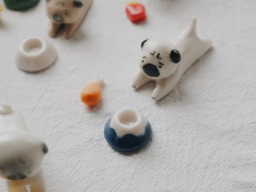 客製化 定制寵物 小狗陶瓷擺設