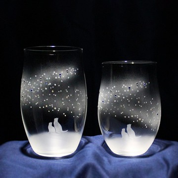 [前往蔚藍銀河] L+M 貓咪主題眼鏡一對裝 (vol.6組)