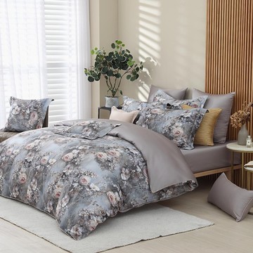 鴻宇 SUPIMA500織 匹馬棉 四件式雙人特大床包薄被套組 愛普利