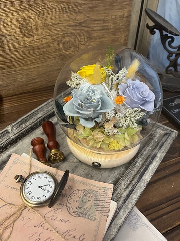 不凋花玻璃球型花禮