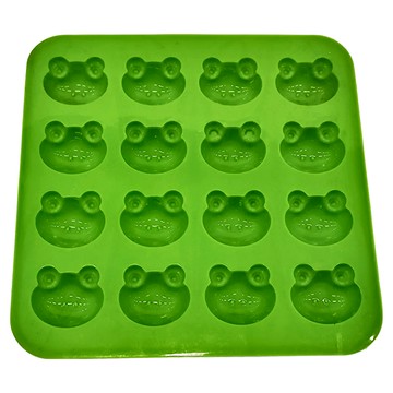 SUNCRAFT 川嶋 巧克力模型 日本Silicone mold 16入 SIG-61 耐高溫  17.4 x 17.4 x 1.8cm  青蛙  1個