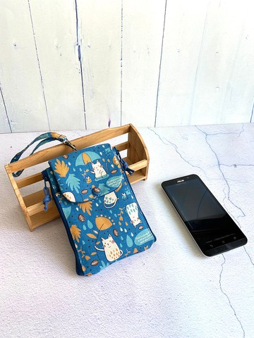 喵朋友手機收納袋 附贈手腕帶 可加購可調式蠟繩背帶