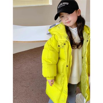 新款兒童羽絨棉服男童女寶過膝長款洋氣時髦女孩大衣保暖防風外套