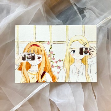 明信片 - 相機女孩