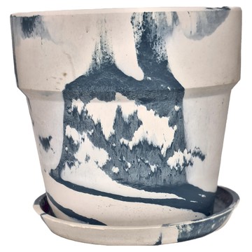 PLUS URBAN PLANTS 3號鍋 + 接水盤  牛奶藍莓  10 x 9.5cm  1件