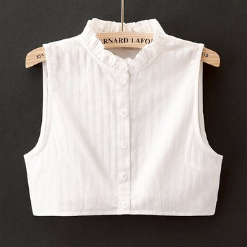 假領子 LRXN棉麻假領子女百搭假領韓版荷葉邊薄襯衫領白色假衣領春夏秋季【MJ194960】