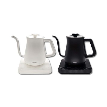 HARIO 日本-阿爾法溫控細口壺EKA-65-TW咖啡手沖壺(650ml)1組/盒(公司貨有保固,304不銹鋼可調溫計時沖泡壺,廚房家電保溫快煮壺)