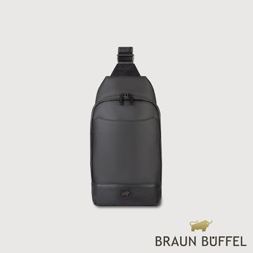 【BRAUN BUFFEL】湯姆 胸包-黑色(德國小金牛台灣總代理)/BF542-TW22-BK