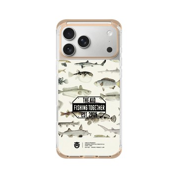 iPhone 17 Pro Max ClearX (MagSafe 兼容) 暖透橘 - KID - 魚群圖鑑