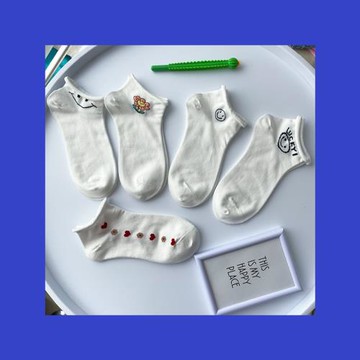 襪子女夏季卷邊ins風韓國襪子