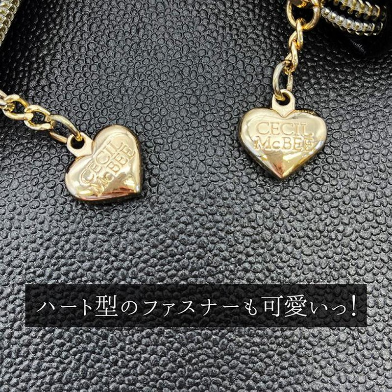 CECIL McBEE セシルマクビー ラメ 長財布 財布 ラウンドファスナー