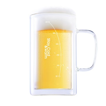 cook power 鍋寶 雙層玻璃沁透杯 660ml DGS-660  透明色  1個