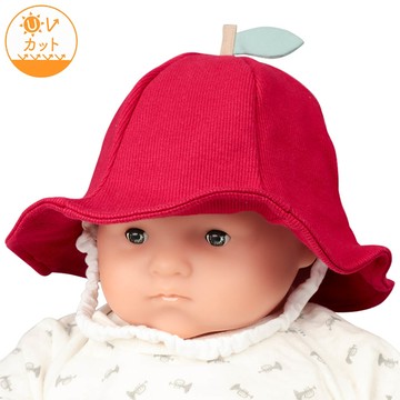 akachan honpo - 嬰幼兒鬱金香帽-水果-紅色