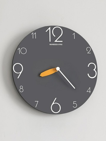 北歐掛鐘客廳鐘表簡約北歐時尚家用時鐘掛墻掛表現代創意灰石英鐘/掛鐘/時鐘/鐘錶/時間鐘/客廳掛鐘