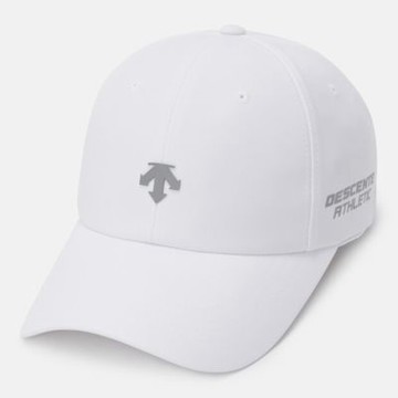 DESCENTE 迪桑特 帽子 運動帽 棒球帽 遮陽帽 快排 TRAINING TOUGH WOVEN CAP 白 SR123TCP10-WHT0