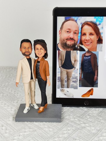 客制化人物公仔 結婚 周年紀念 禮物 訂制 3D人偶 人像畫 似顏繪