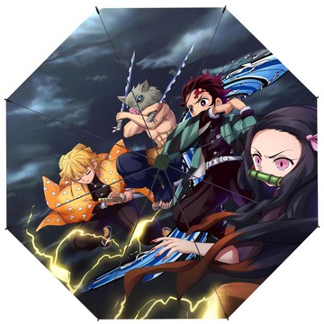 ✨臺灣出貨✨【鬼滅之刃】動漫二次元 卡通周邊 晴雨兩用 摺疊傘 防曬 防紫外線 節節收 遮陽傘 抗風阻 全自動雨傘