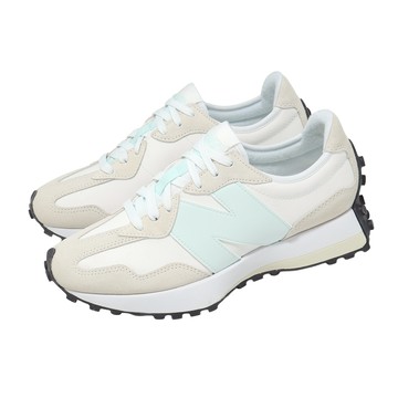 [ACS] New Balance NB 休閒鞋 327 女鞋 米白 藍 復古 拼接 麂皮 N字鞋 W32712I-B
