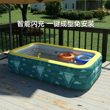 充氣泳池 充氣游泳池家用寶寶嬰兒游泳桶兒童泳池小孩成人洗澡浴缸折疊水池