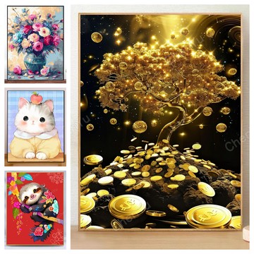 💛台灣製造💛盒裝💛 DIY鑽石貼畫 新款5D鑽石畫 大幅 黏鑽畫 水鑽貼畫 手作 手工點鑽畫 磚石貼畫 立體貼鑽畫 滿鑽