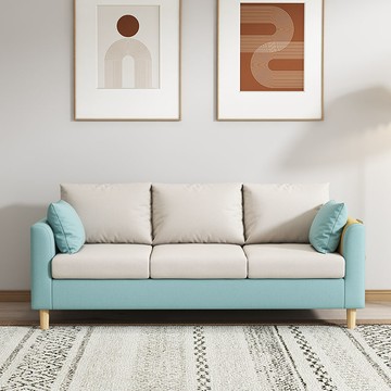 開發票 免運 簡約現代可拆洗布藝沙發經濟型小沙發小戶型出租房客廳簡易沙發 快速出貨