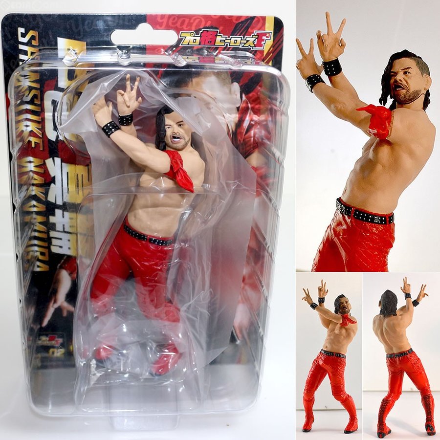 中古即納』{FIG}プロ格ヒーローズF(Figure) 新日本プロレス 中邑真輔 