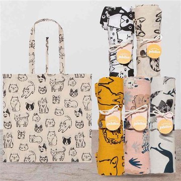 《DANICA》Jubilee好收納純棉托特包(貓狗)