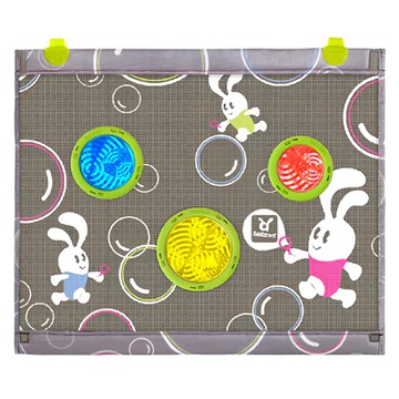 Benbat 泡泡夢汽車遮陽簾 超寬尺寸  兔兔款  1個  45 x 52cm