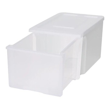 窄型堆疊收納籃 抽屜式 N-FLATTE-DS HALF CL NITORI宜得利家居