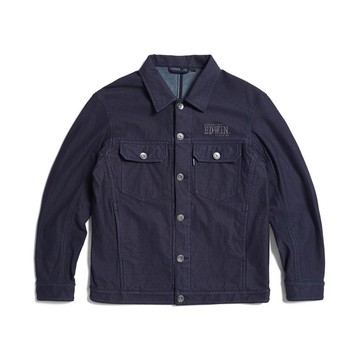 EDWIN 針織牛仔外套-男款 (原藍色) #外套