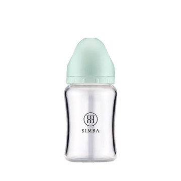 Simba 小獅王辛巴 - 蘊蜜質金玻璃寬口防脹氣奶瓶-綠沐-180ml
