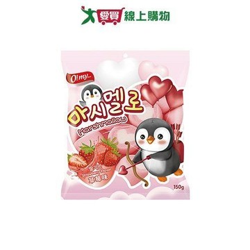 歐邁福愛心棉花糖草莓口味150G【愛買】