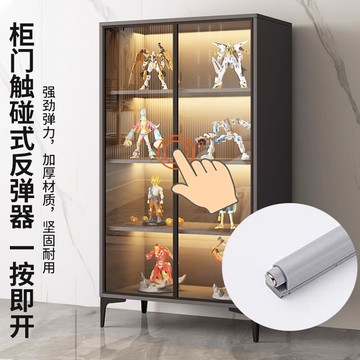 玻璃櫃 開發票 免運 手辦展示櫃輕奢玻璃門書櫃樂高木星玩具置物櫃儲物櫃子雕像陳列櫃LL126公司貨