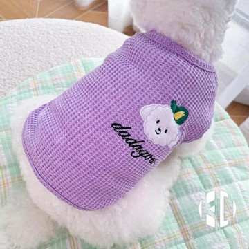 繡花狗狗衣服春秋款貓咪寵物小狗博美比熊泰迪衣服小型犬薄款夏季【聚物優品】