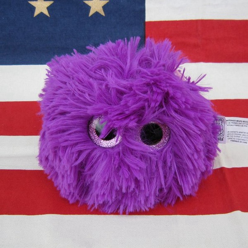 Fiesta フィエスタ モコモコ クリップオン ぬいぐるみ パープル 紫 目キラキラ 可愛い フワフワ 13cm クリップ付き アメリカ雑貨 女児 子供 キッズ レディース 通販 Lineポイント最大get Lineショッピング