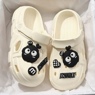 8496人反覆入手🧡 洞洞鞋 女款 厚底增高 防滑 沙灘拖鞋 涼拖鞋 情侶款 辦公室 外穿 透氣 舒適 WJ0B