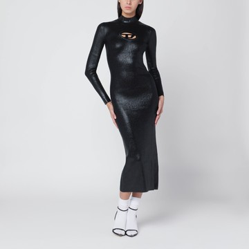 Black shiny M-Zary dress