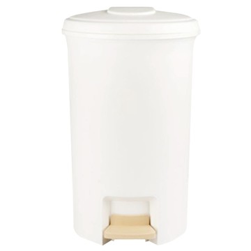 Blanc Objet 圓形 腳踏 垃圾桶 20L  白色 米色  285 x 325 x 490mm