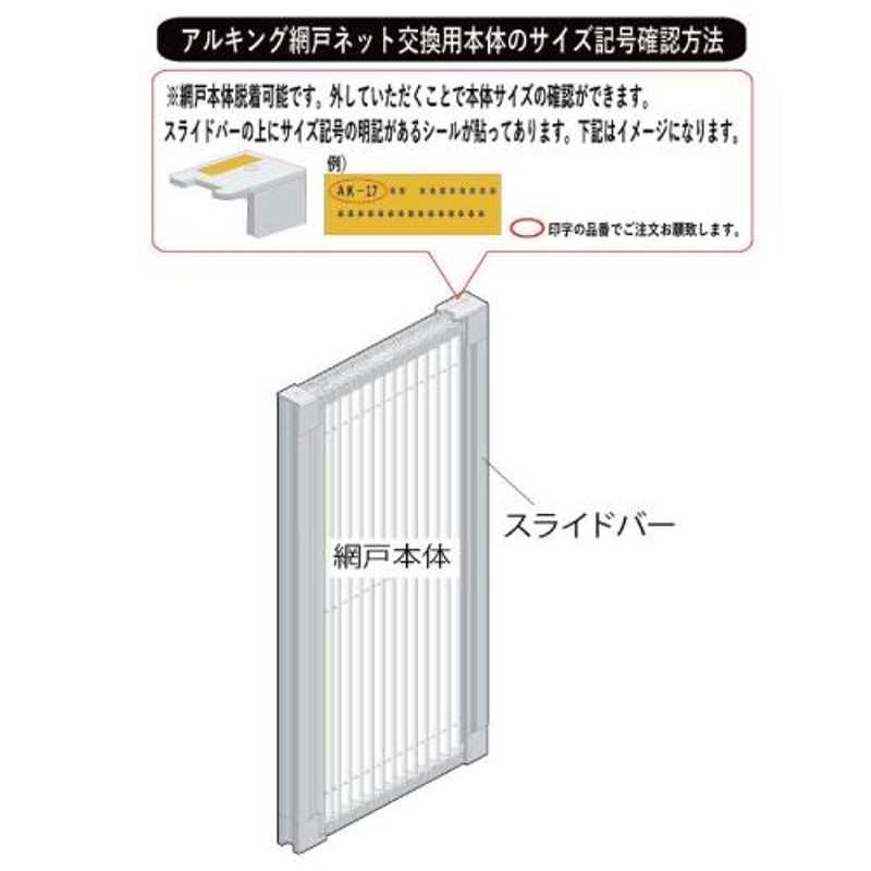 網戸 交換用取替ネット [AK21NET] 網のみ アルキング網戸 AK-21用 川口