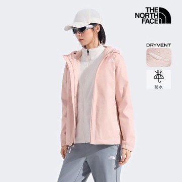 【The North Face 官方旗艦】北面女款粉色DRYVENT防水衝鋒衣｜8EYGLK6 外套