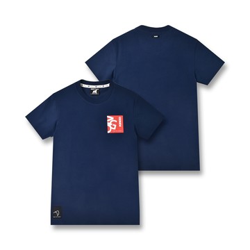 KINGO女款｜海軍藍印花T恤 412130