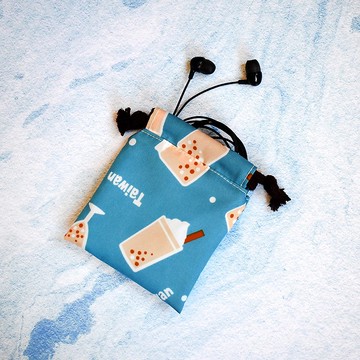 小束口袋/印章袋_珍珠奶茶